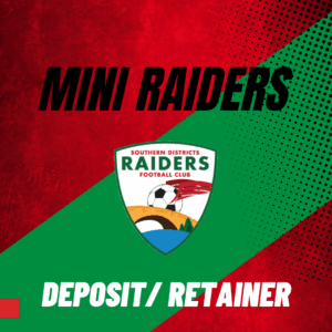 2026 Mini Raiders Retainer/Deposit - U6, U7 & U8
